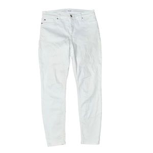Hudson Natalie Mid Rise White Jeans